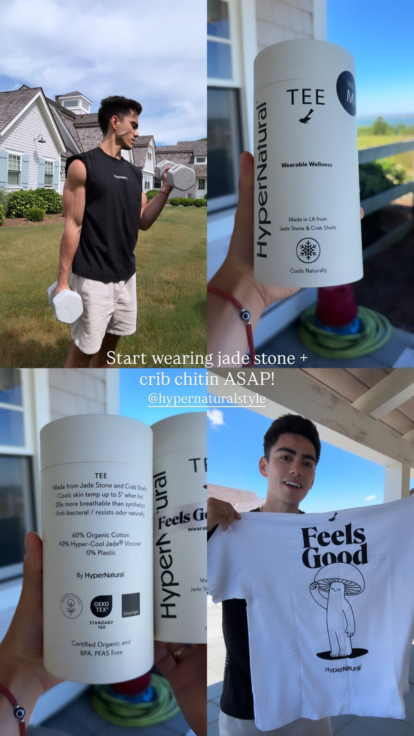 NEW! Wearable Wellness Tee | Plastic-Free Low-Tox T-Shirt for Men & Women | 90's Loose Fit