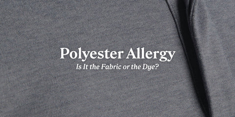 Polyester Allergy: Is It the Fabric or the Dye? Close-up of grey HyperNatural micro-pique.