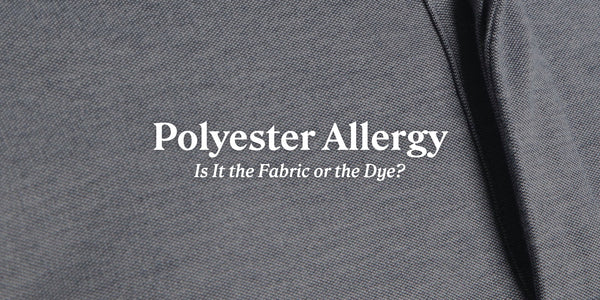 Polyester Allergy: Is It the Fabric or the Dye? Close-up of grey HyperNatural micro-pique.