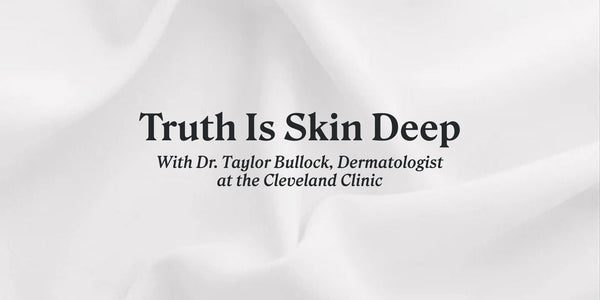 Truth Is Skin Deep, with Dr. Taylor Bullock, Dermatologist at the Cleveland Clinic. Close-up of white featherweight jersey fabric.