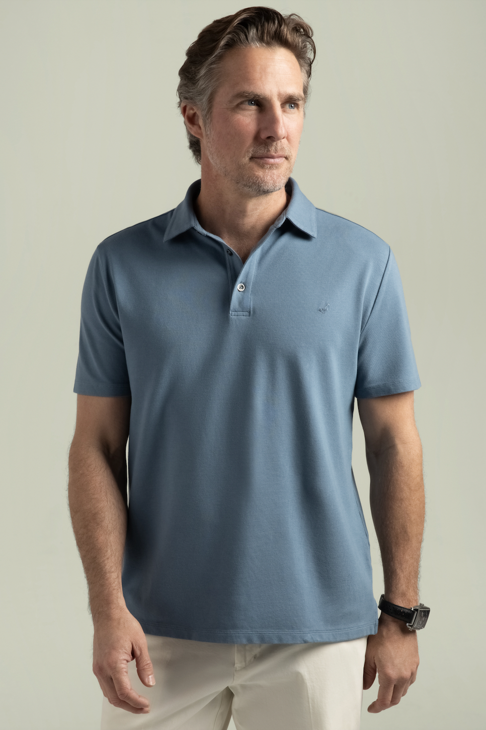El Capitán Classic Fit Micro-Pique Polo with Hyper-Cool Jade